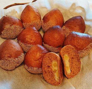 自分の作った栗を収穫です❗